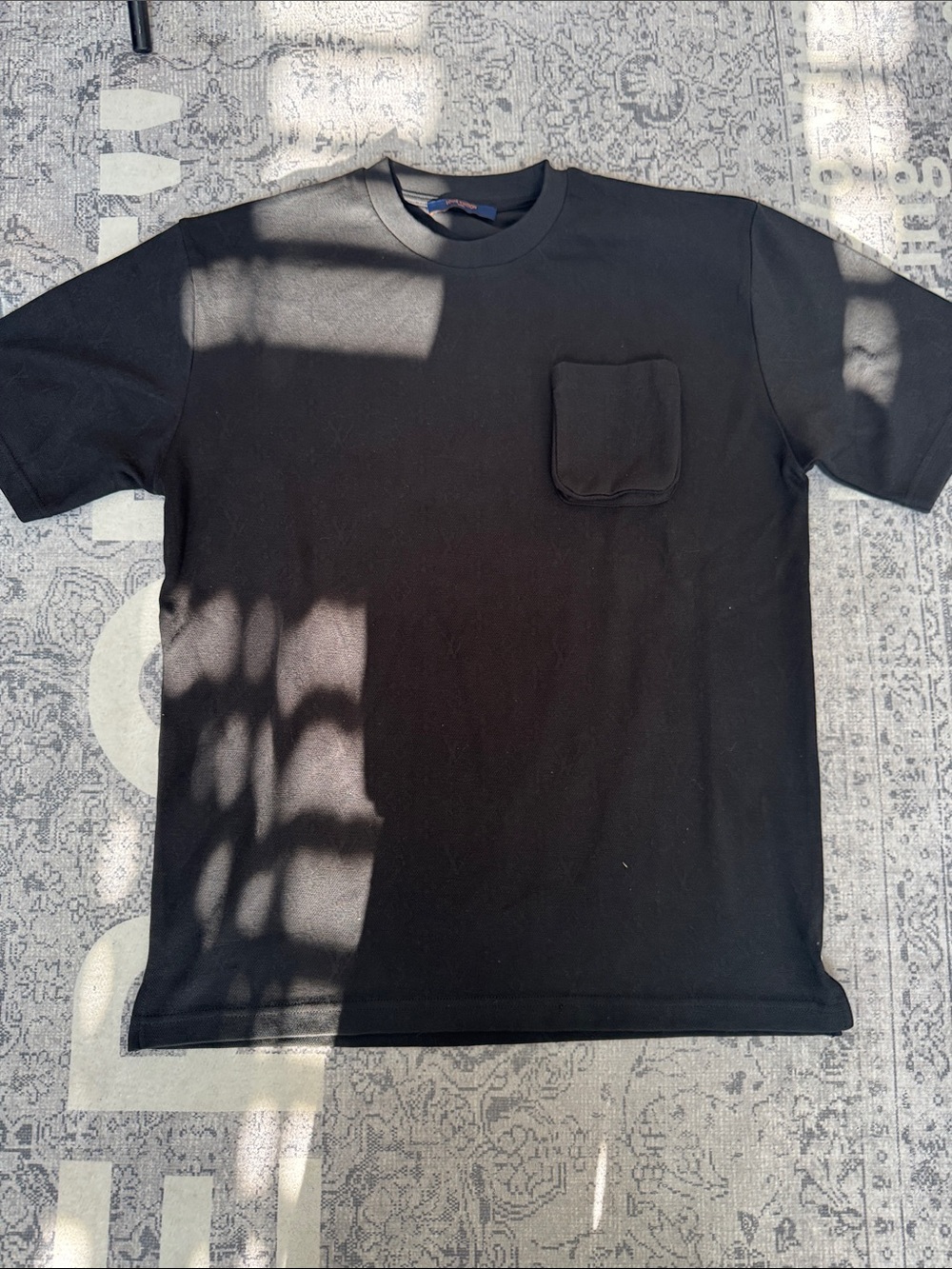 Louis Vuitton Black Short-Sleeve Pocket Tee
